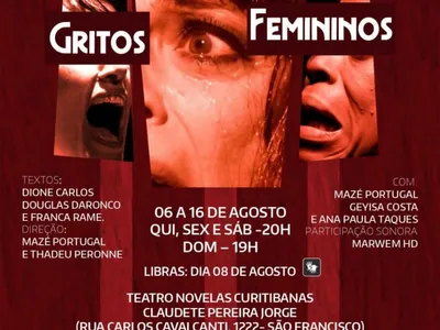 Gritos Femininos leva manifesto contra violência à cena em Curitiba
