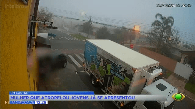 Mulher suspeita de atropelar adolescentes em Castro se entrega
