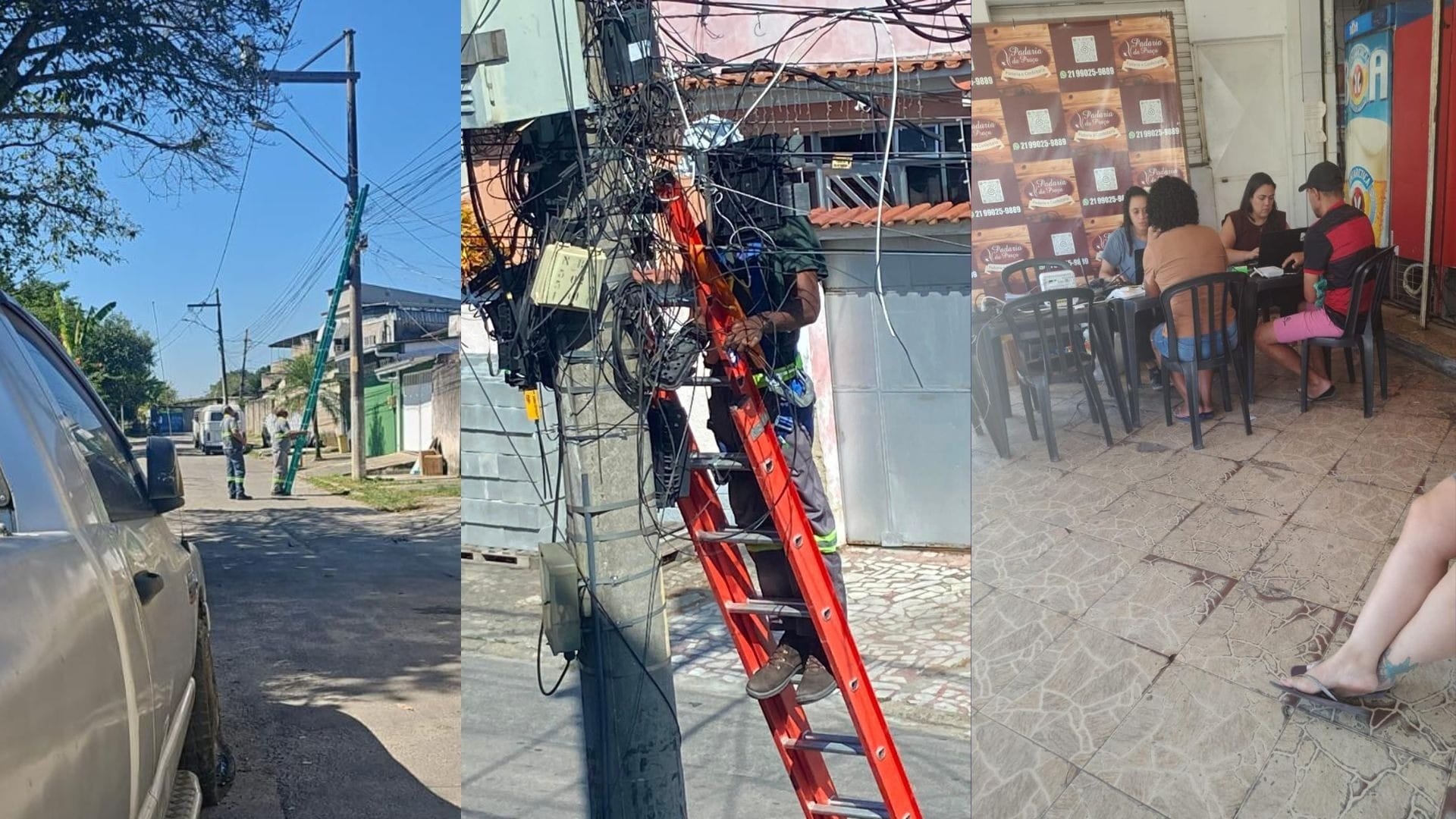Moradores denunciam corte de cabos e imposição de internet em Realengo - QTU Questões do Universo