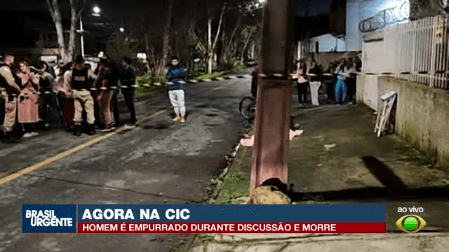 Homem morre após ser empurrado por bater escada em portões na CIC