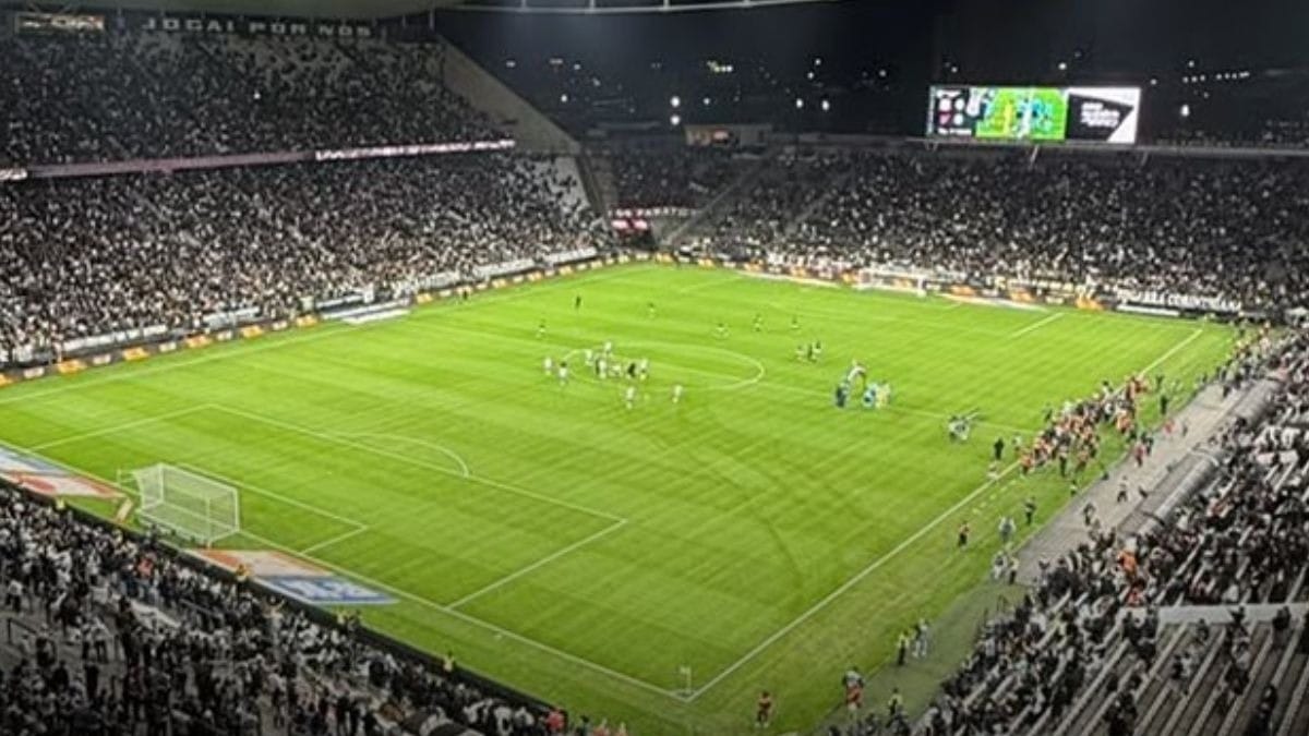 Corinthians x Internacional: veja como está o gramado da arena para o jogo