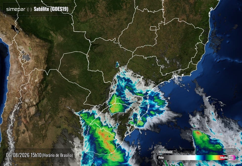 Ciclone: PR registra chuva forte e ventos de até 72 km/h nesta quinta-feira