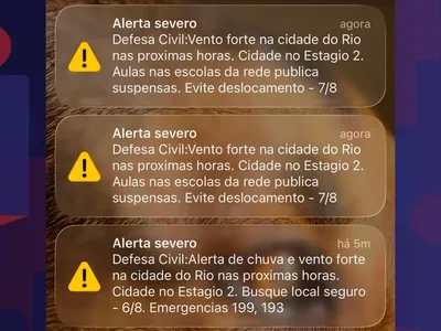 Defesa Civil emite alertas sobre possibilidade de ventos fortes no Rio