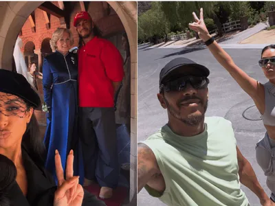 FOTOS: Lewis Hamilton abre álbum de férias com Kim Kardashian e novo membro