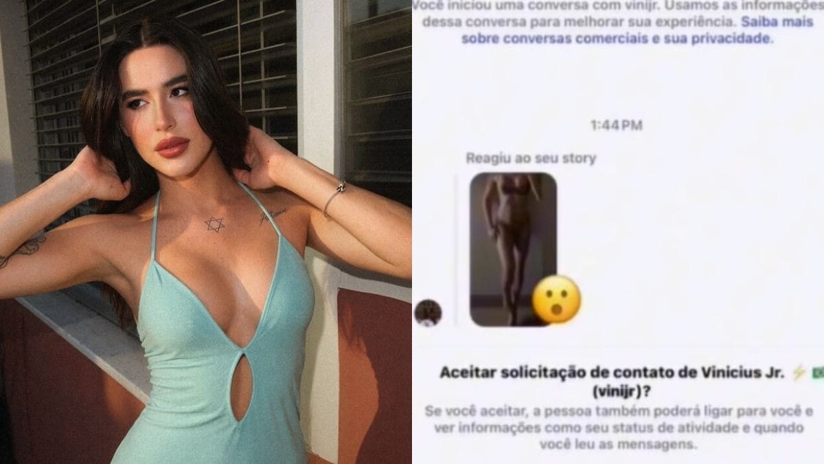 Atriz mostra suposta reao de Vini Jr a foto de biquni | Entretenimento | QTU - Notícias