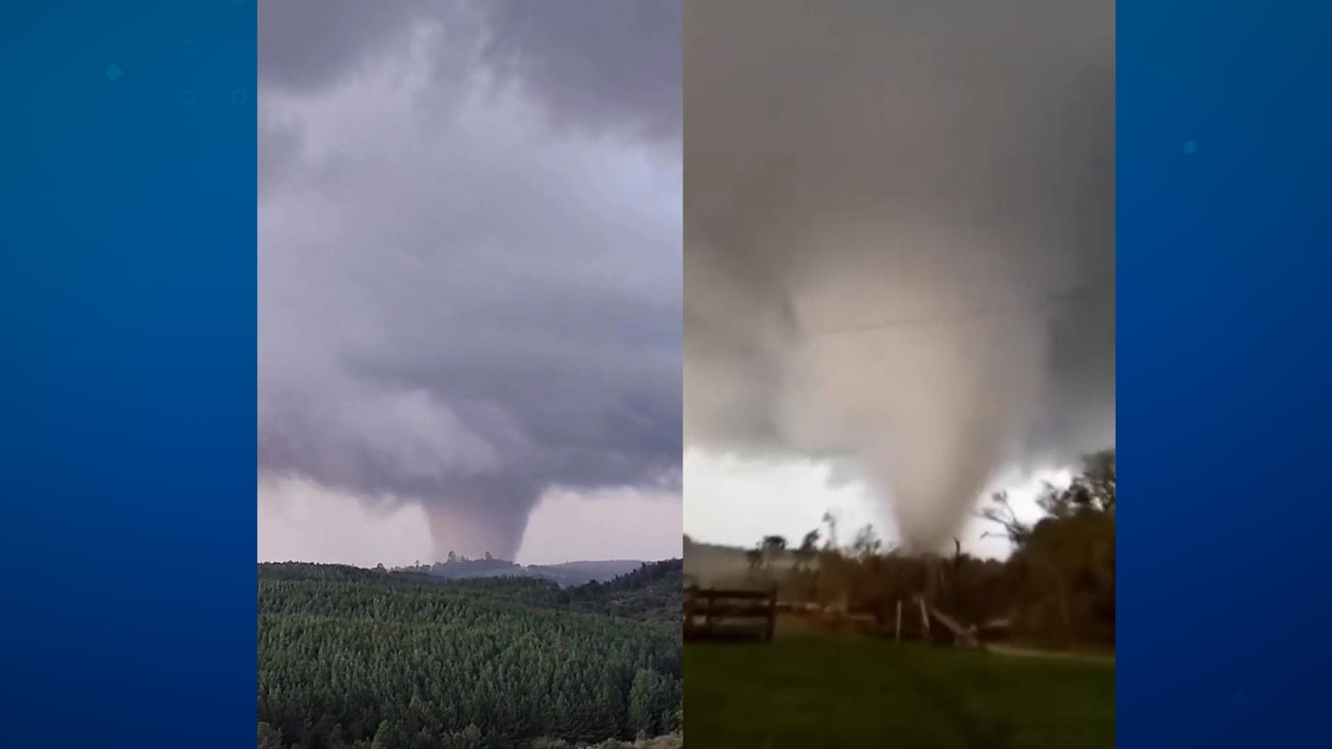 Tornado atinge Piraí do Sul, no Paraná, segundo o Simepar