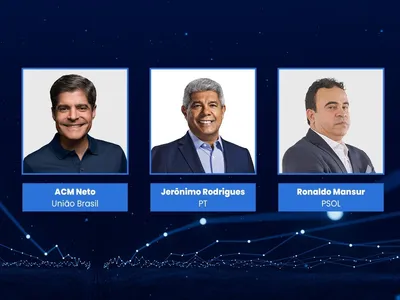 Debate Band AO VIVO reúne ACM Neto, Jerônimo e Mansur na disputa pela BA