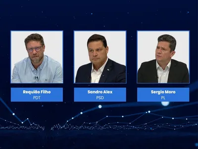 Debate Band AO VIVO reúne Requião Filho, Sandro Alex e Moro pelo governo PR