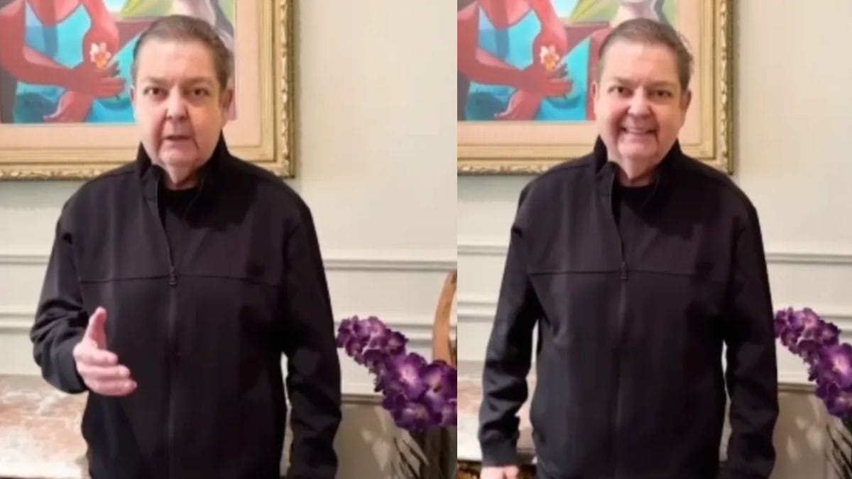Faustão reaparece na TV em homenagem ao filho João Silva; veja
