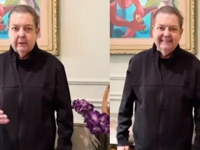 Faustão reaparece na TV em homenagem ao filho João Silva; veja
