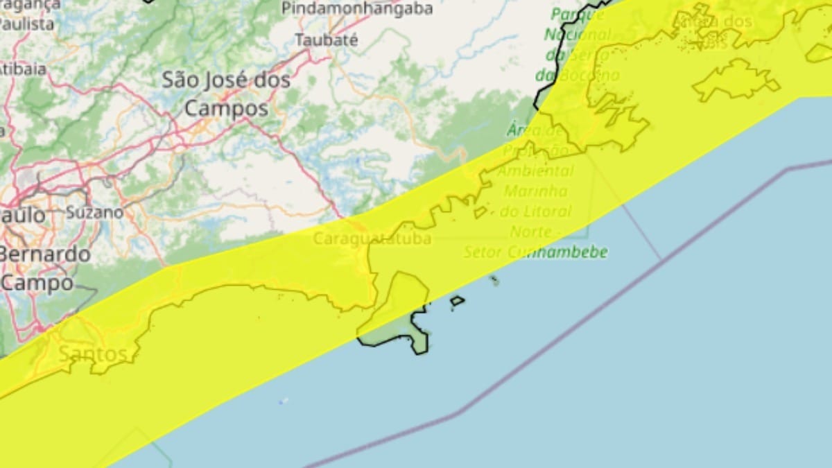 Litoral Norte entra em alerta para ventos costeiros nesta segunda (10)