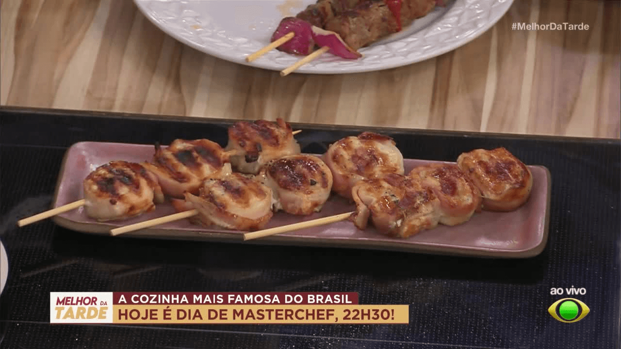 Espeto recheado com geleia de abacaxi, gengibre e pimenta do chef Bruno Hashimoto | Band Receitas
