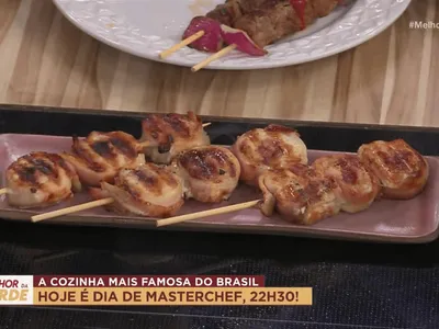 Espeto recheado com geleia de abacaxi, gengibre e pimenta do chef Bruno Hashimoto | Band Receitas