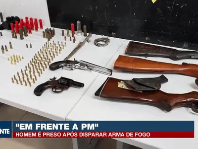 Homem é preso após disparar arma em frente a regimento da PM, em Curitiba