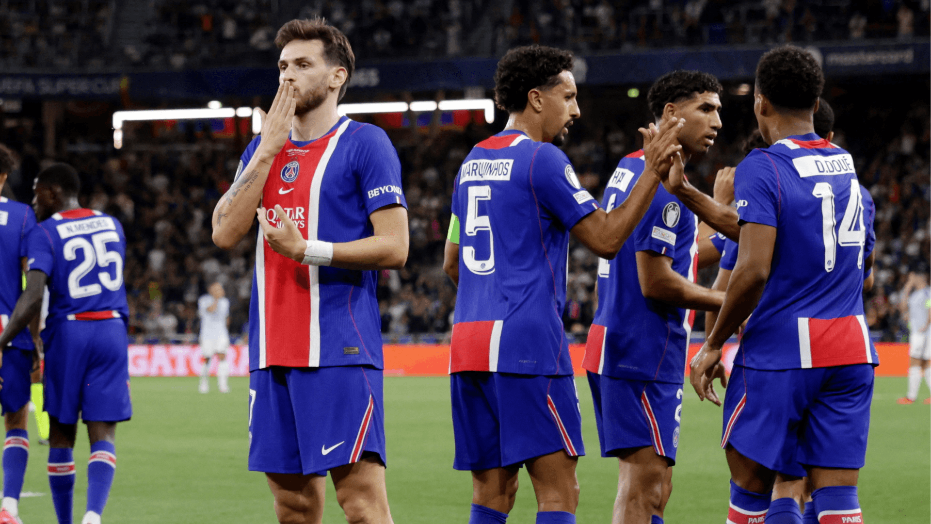 PSG conquista o bi da Supercopa da Europa após bater o Aston Villa