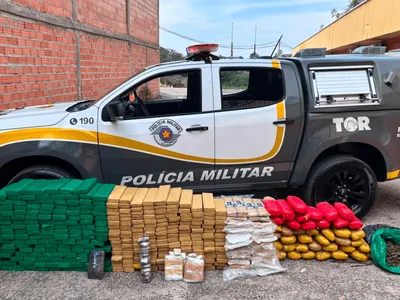 Polícia apreende mais de 380 quilos de drogas em Porangaba