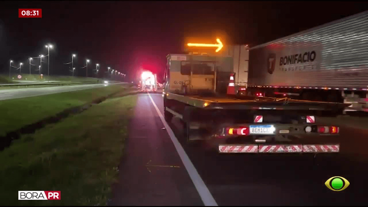 Homem morre atropelado ao atravessar BR-116 em São José dos Pinhais