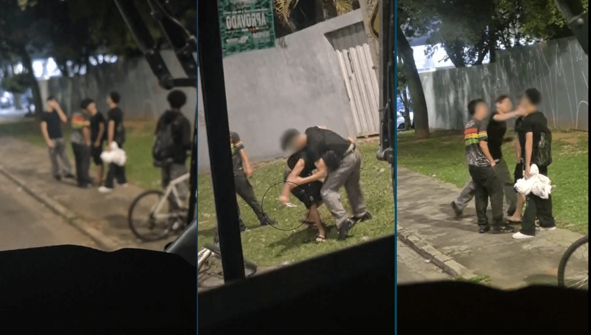 VÍDEO: adolescente é apreendido após esfaquear jovem de 17 anos
