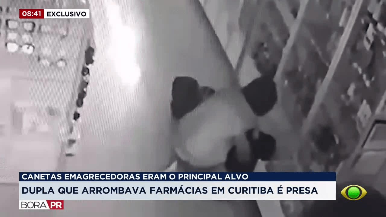 Dois suspeitos são presos por furtos em farmácias de Curitiba