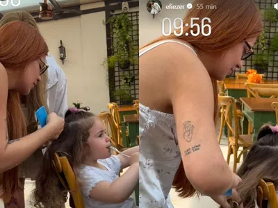 Viih Tube encontra lêndea na cabeça da filha horas antes de casamento