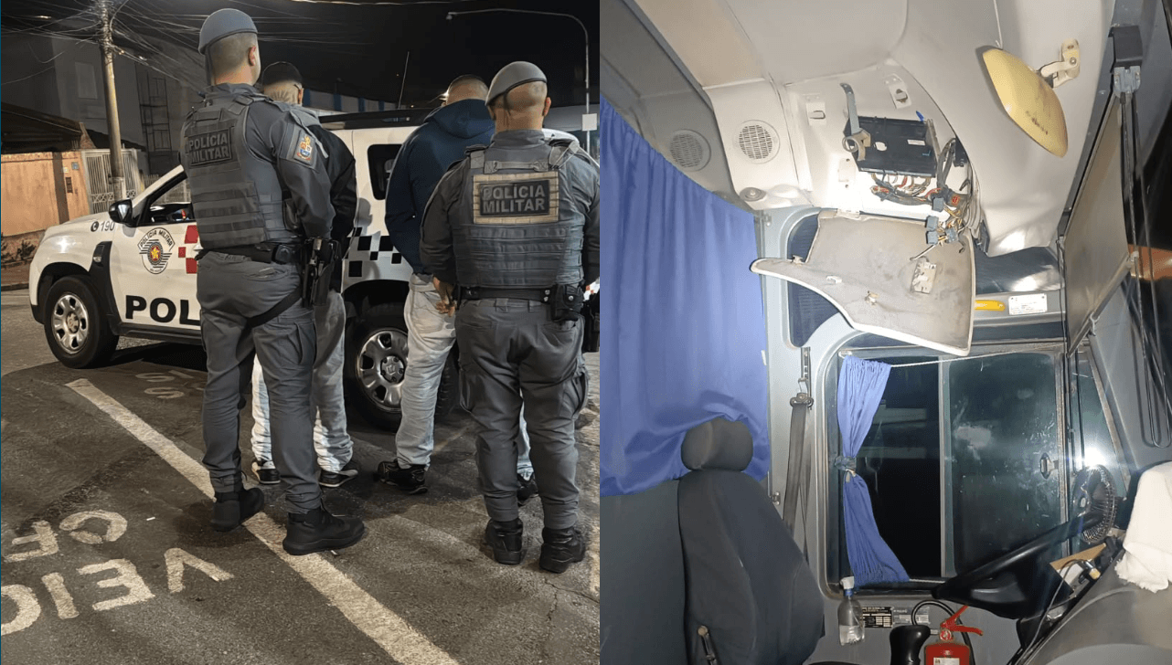 Dupla é presa após furtar tacógrafos de ônibus em Bragança Paulista