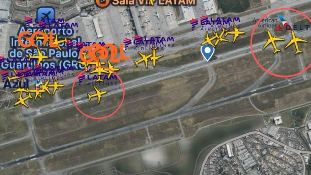 SP: Controlador evita colisão de avião da Latam com dois jatos em Guarulhos