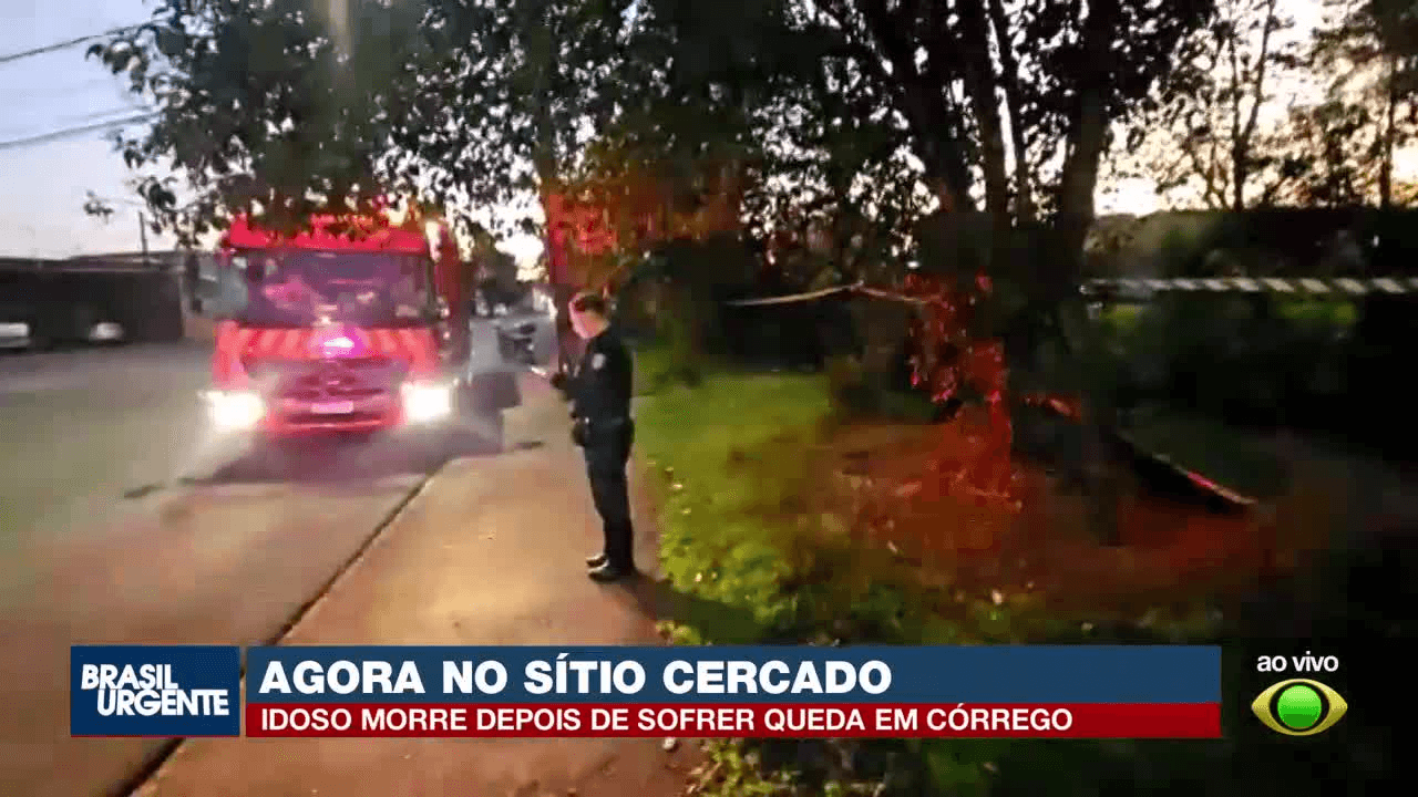 Idoso morre após cair em córrego no Sítio Cercado, em Curitiba