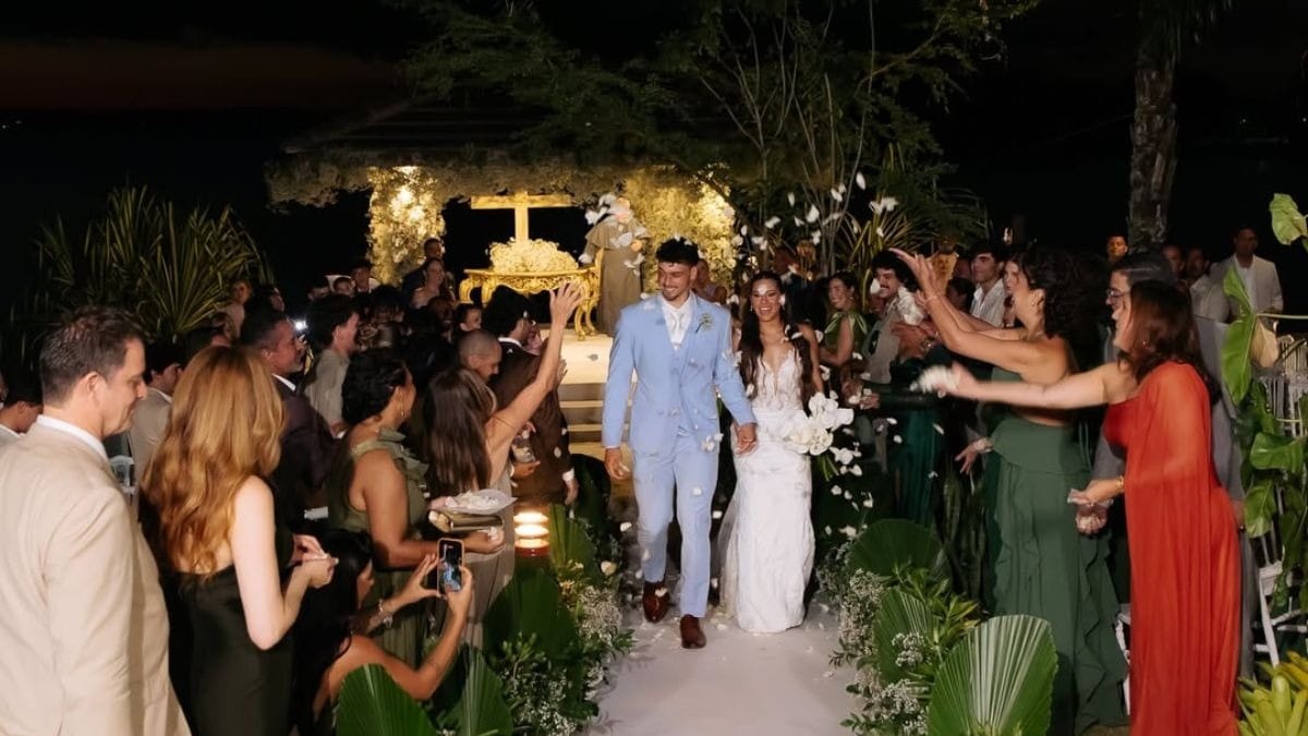 Carla Perez e Xanddy celebraram o casamento do filho na Bahia