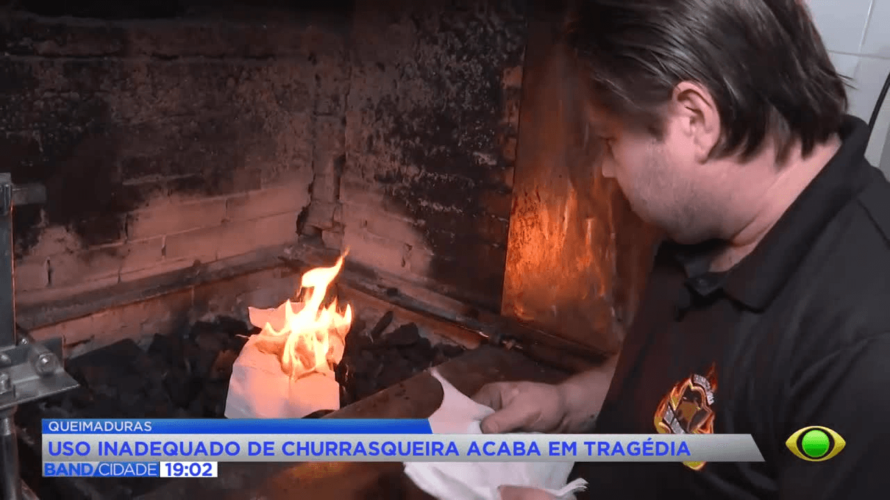Acidente em churrasco reacende alerta para uso de inflamáveis