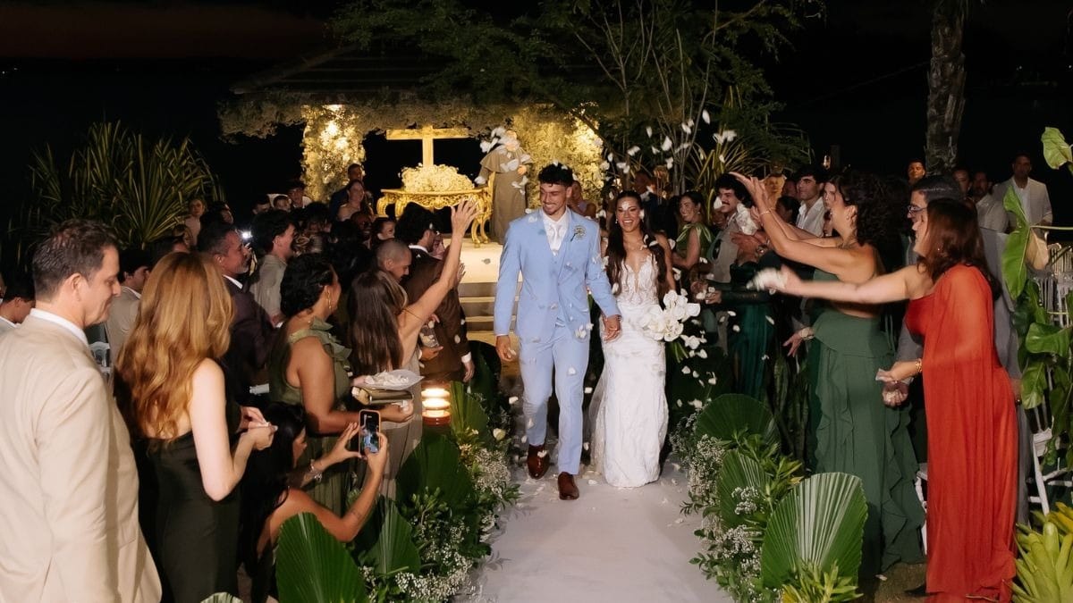 Filho de Xanddy e Carla Perez se casou ap&oacute;s sete anos de relacionamento