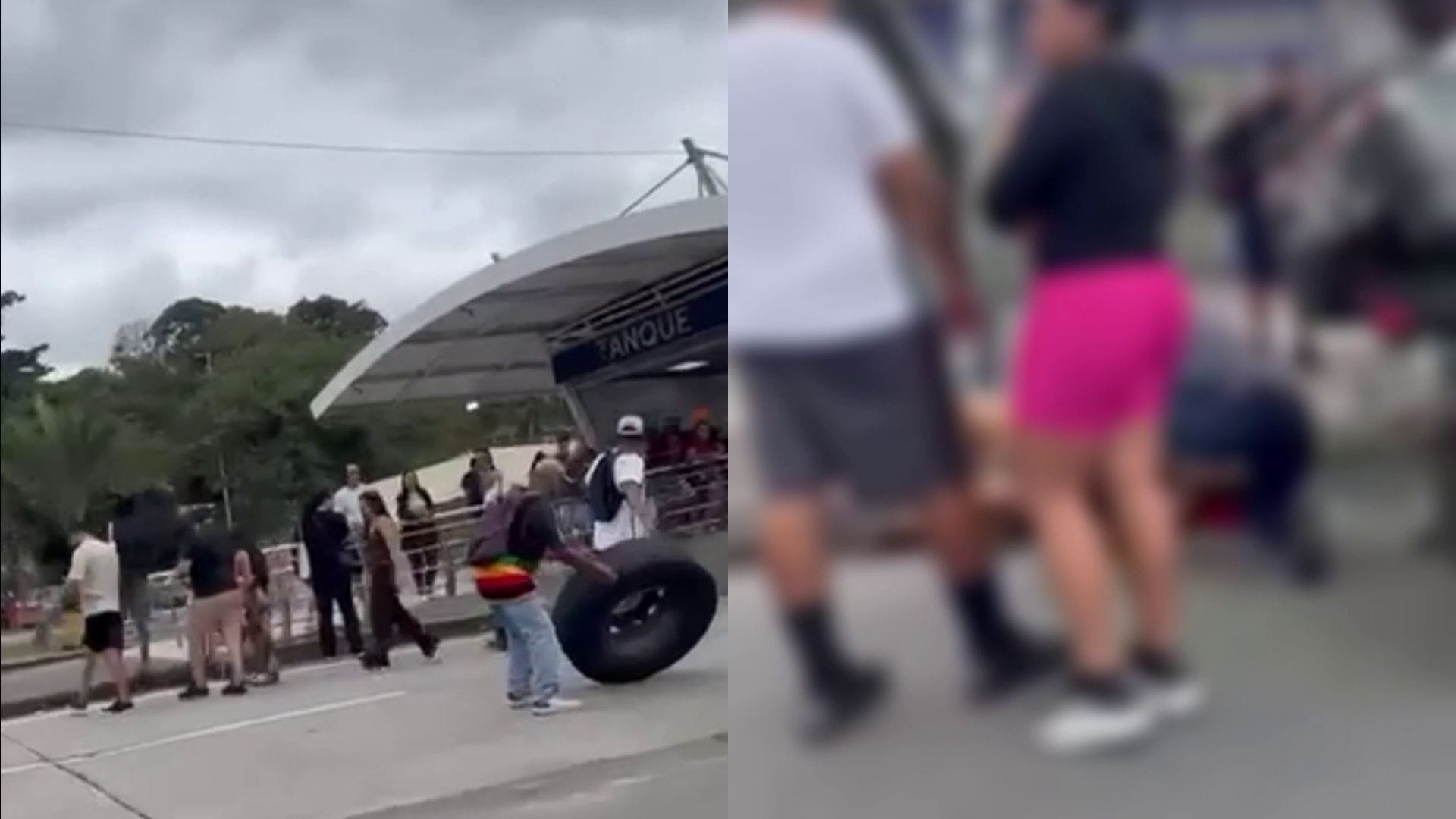 Mulher morre após ser atingida por roda que se soltou de BRT no Tanque