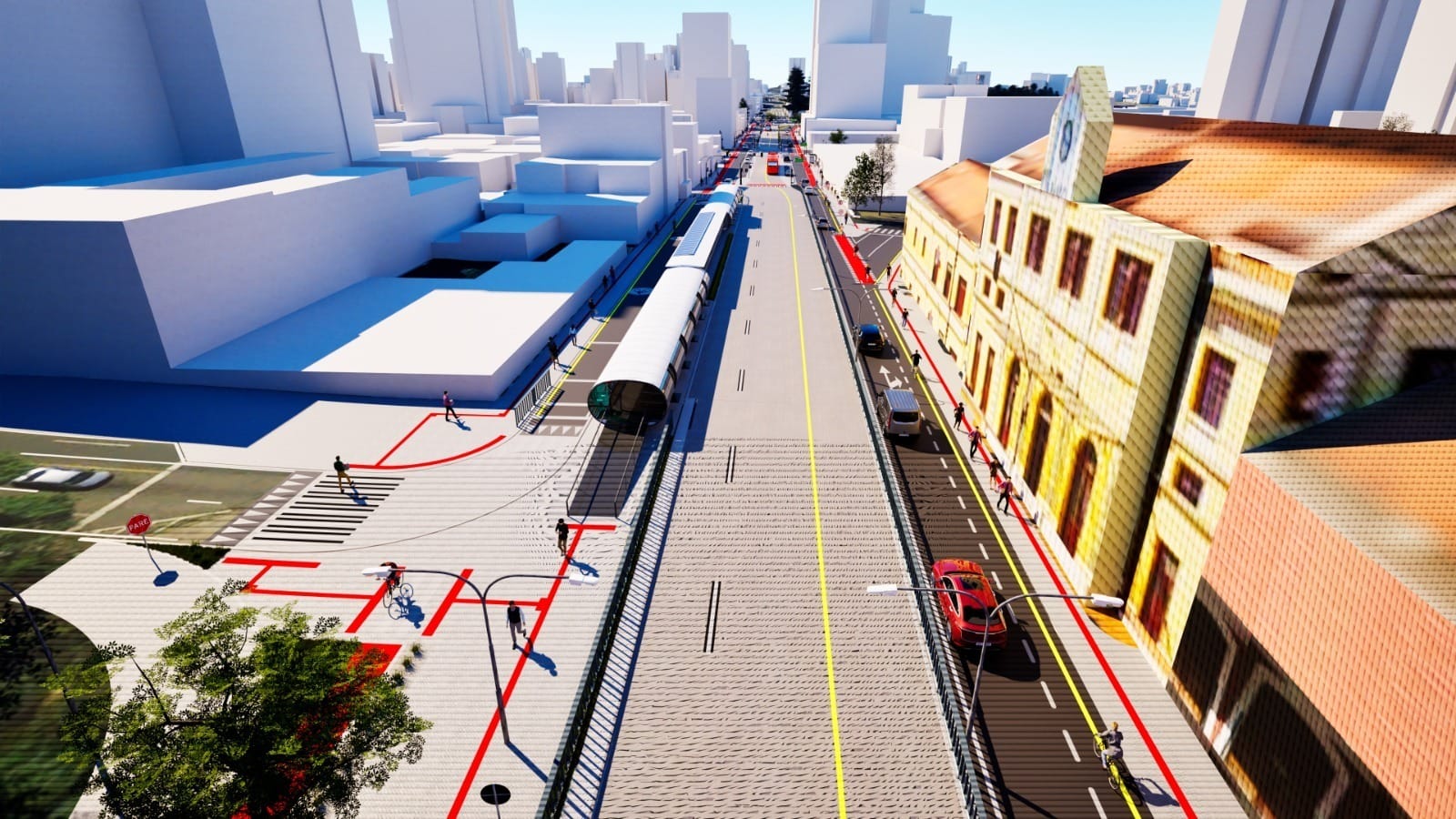Curitiba inicia obras para transformar Praça Eufrásio Correia em calçadão