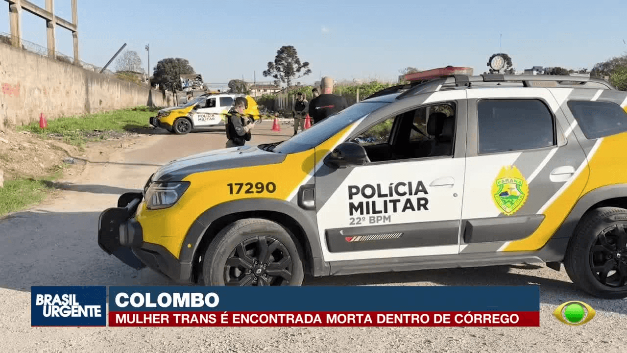 Polícia investiga morte de mulher trans encontrada em córrego em Colombo