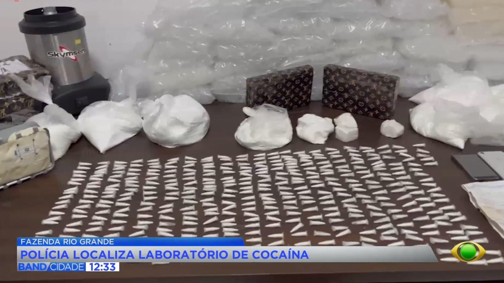 PM encontra laboratório de cocaína em Fazenda Rio Grande