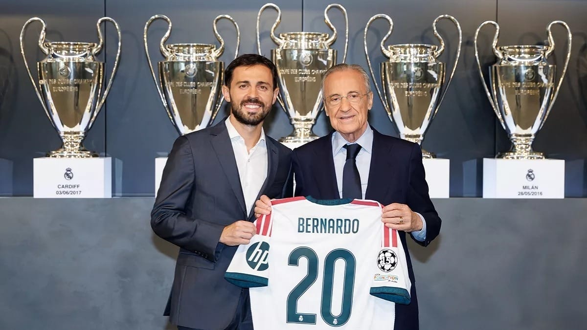 Bernardo Silva exalta Real Madrid em apresentação: "Não é pra qualquer um"