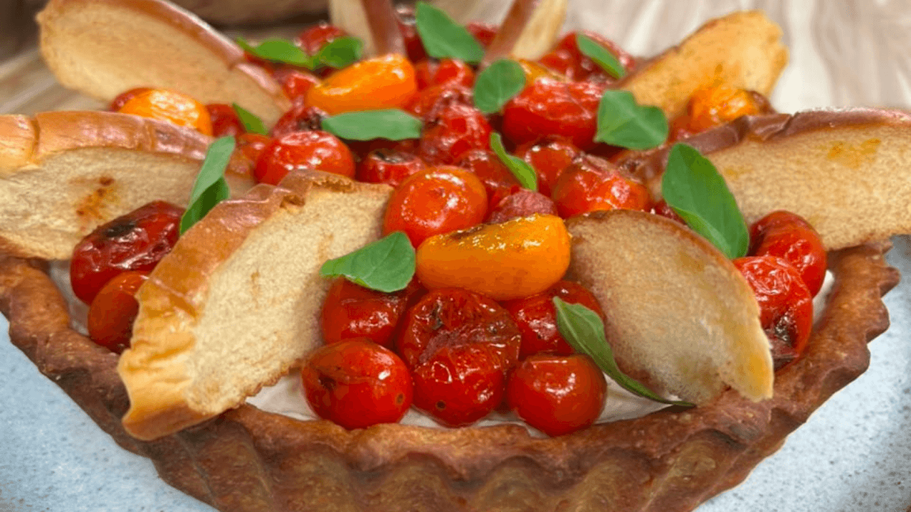 Cheesecake caprese do chef Bruno Hashimoto | Band Receitas