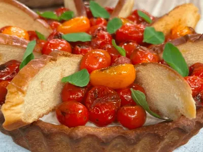 Cheesecake caprese do chef Bruno Hashimoto | Band Receitas