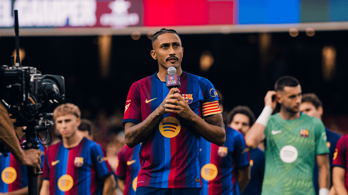 Raphinha faz discurso como capitão do Barcelona, e torcedores reagem; veja - QTU Questões do Universo