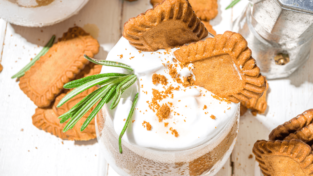 Prepare uma sobremesa cremosa de Biscoff com poucos ingredientes