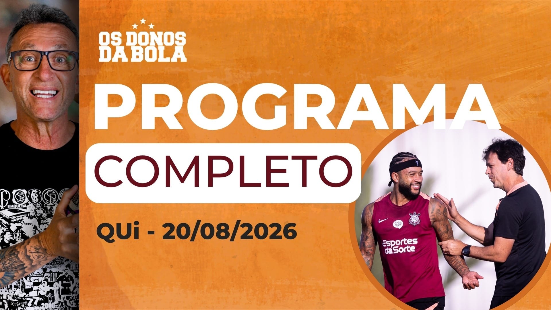 Os Donos da Bola: Craque Neto debate decisão do Corinthians na Libertadores