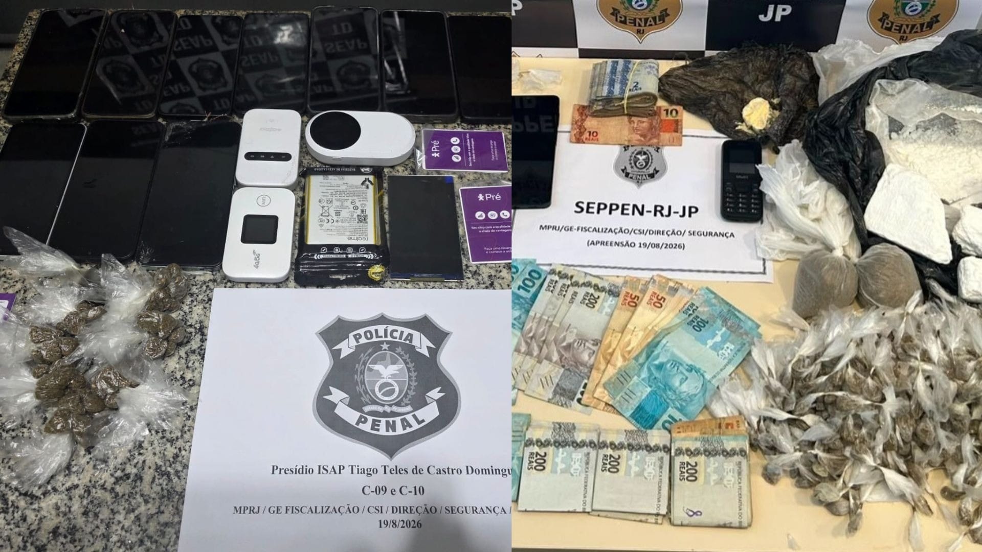 Roteadores de internet são apreendidos em presídio de São Gonçalo