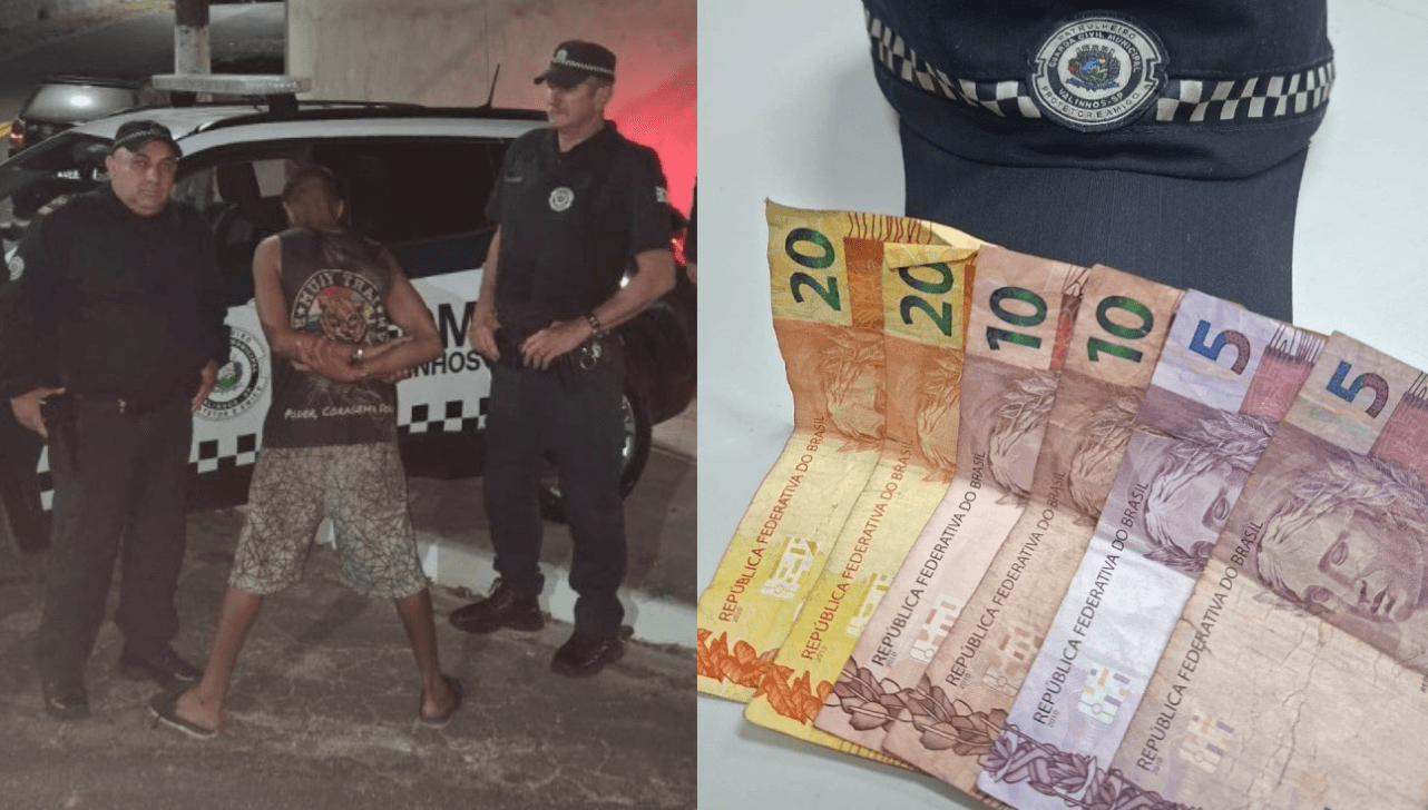 Homem é preso após roubar R$ 95 de farmácia e ameaçar funcionários