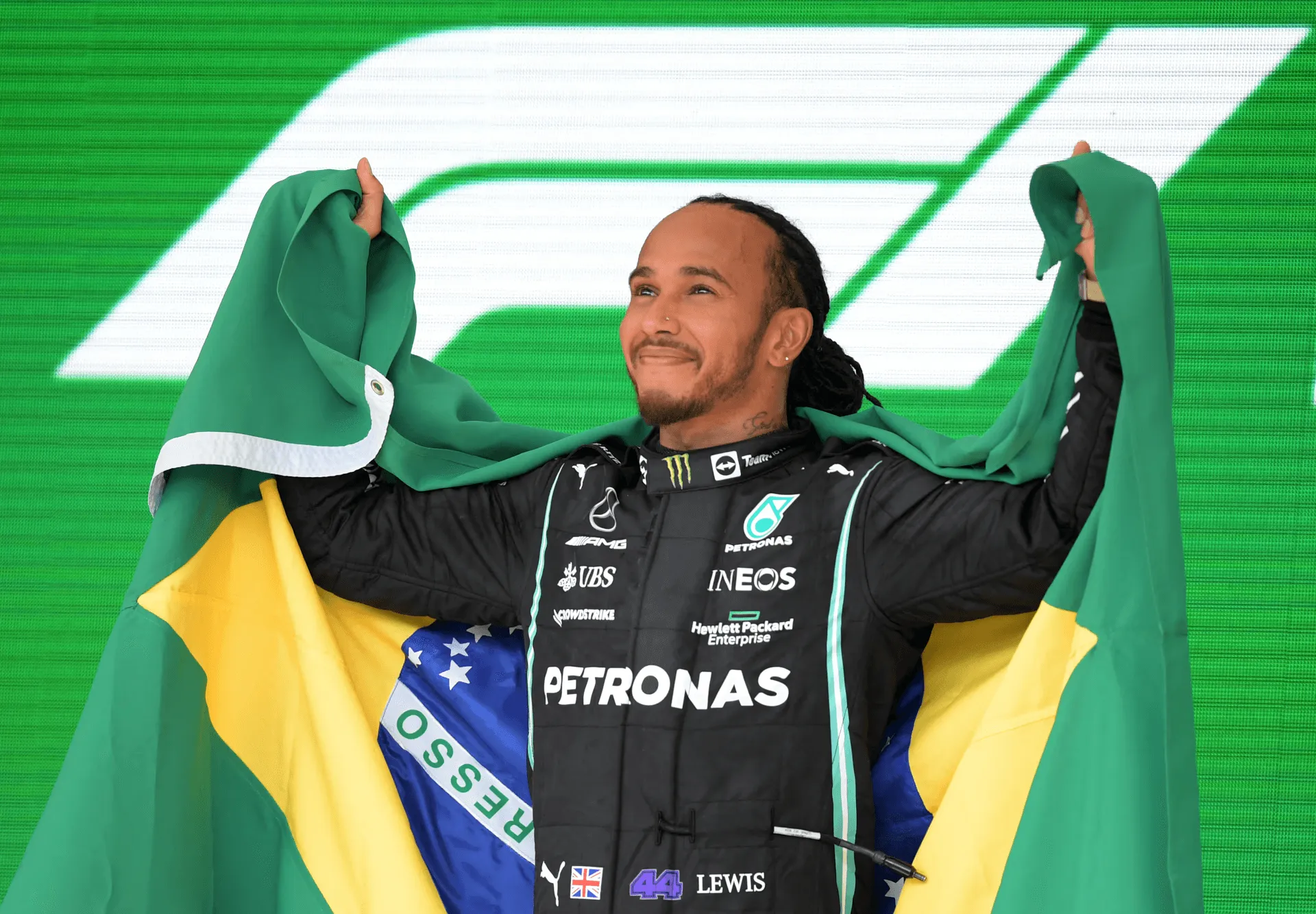 Lewis Hamilton após vitória no GP do Brasil de 2021