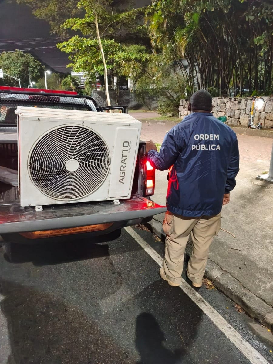 Ar-condicionado e patinete são recuperados após suspeita de furto na Lagoa