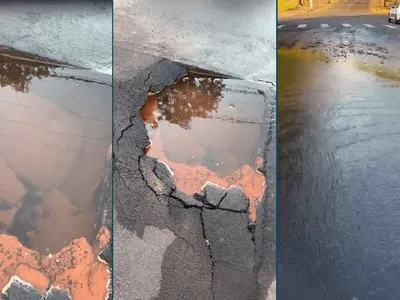 DAE conserta vazamento de água em rua de Santa Bárbara d'Oeste
