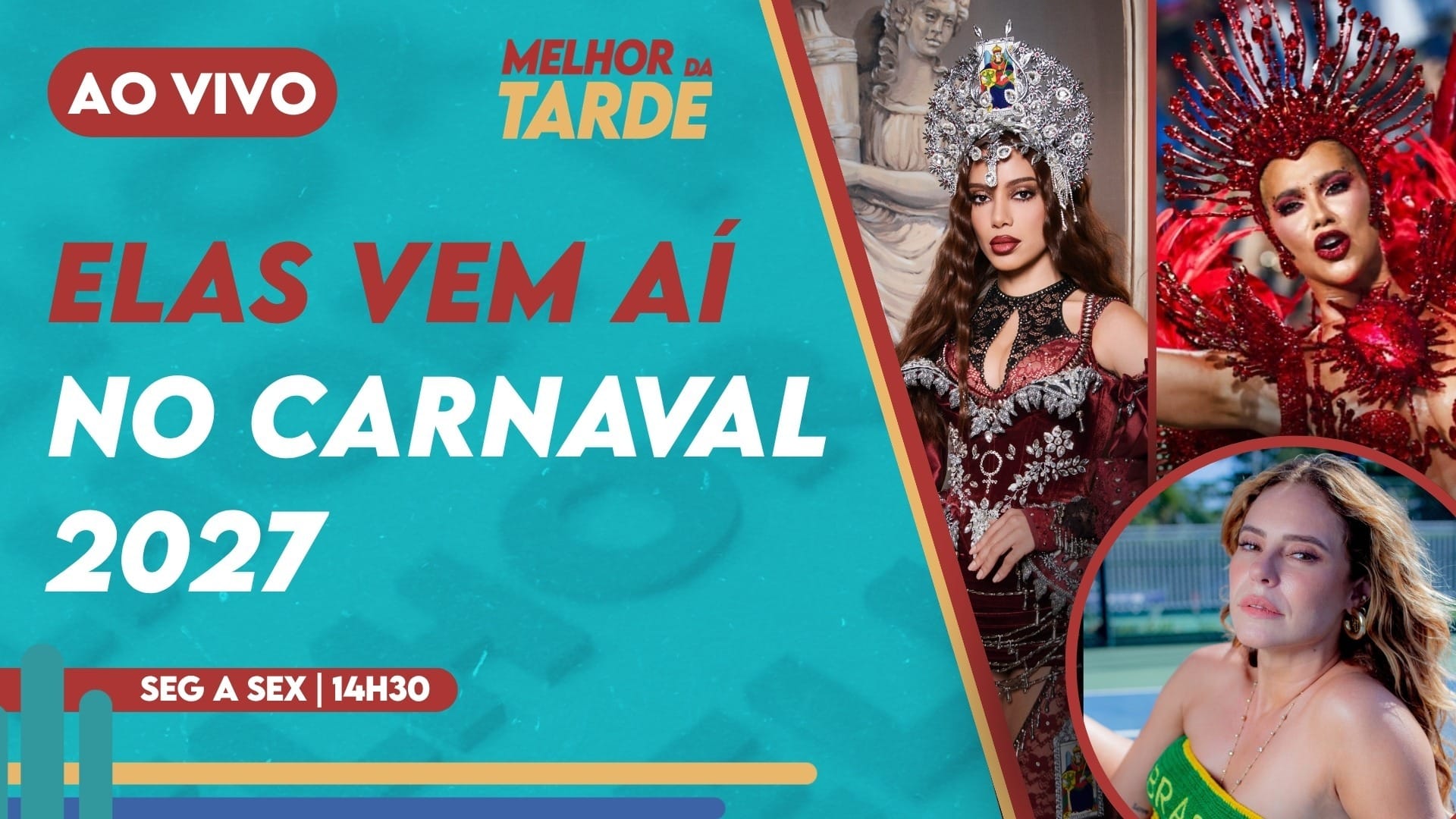 Melhor da Tarde: Paolla e Anitta vão roubar brilho de Virginia no Carnaval?
