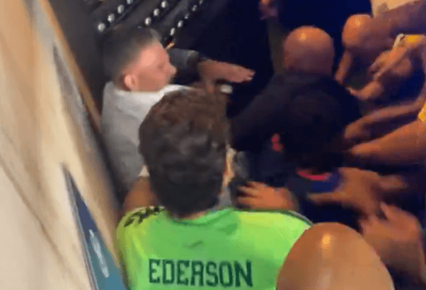 Jogador do Fenerbahçe provoca torcida do Lyon e inicia briga generalizada - QTU Questões do Universo