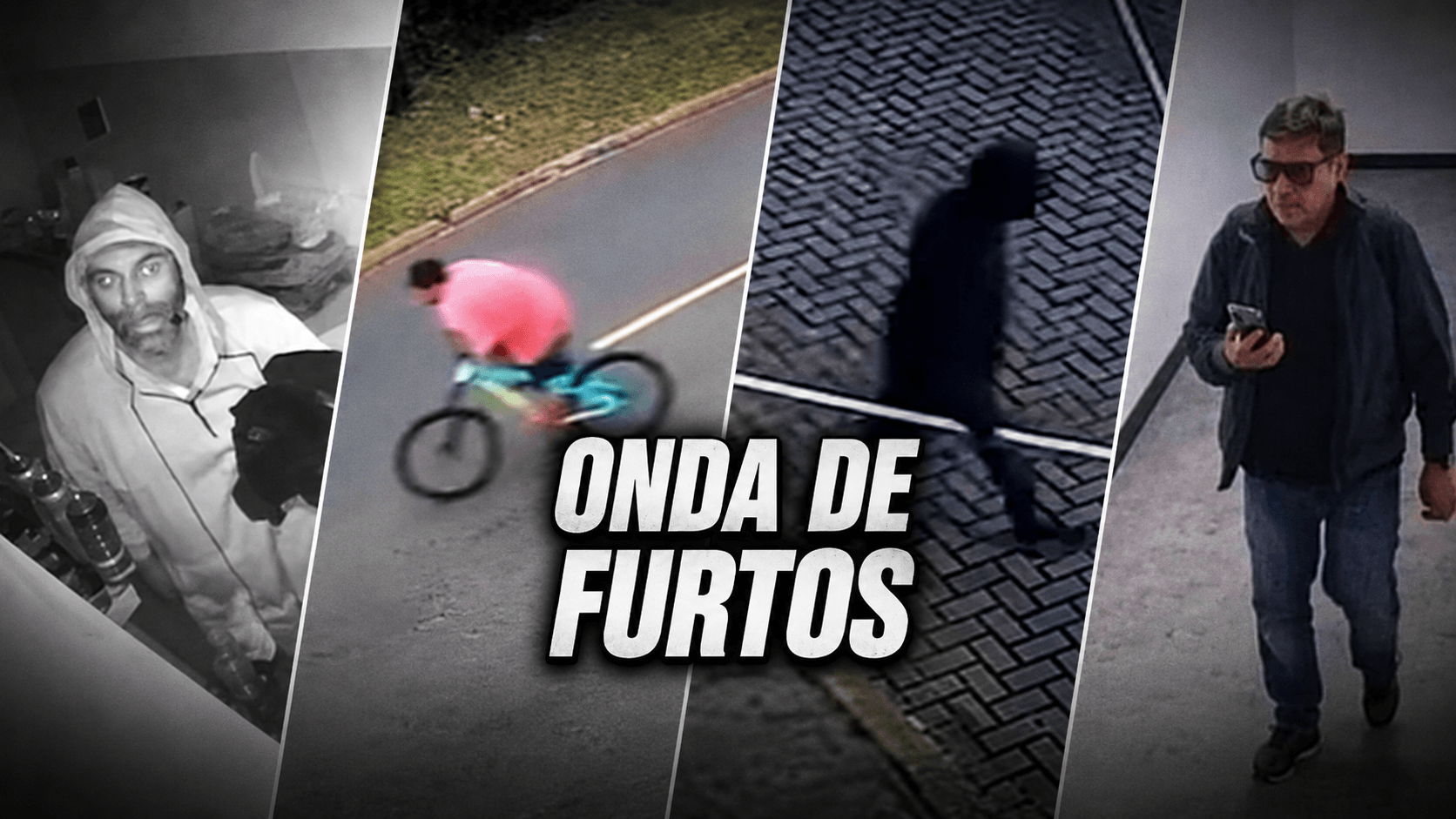 Furtos e assalto são flagrados por câmeras em várias cidades do Paraná
