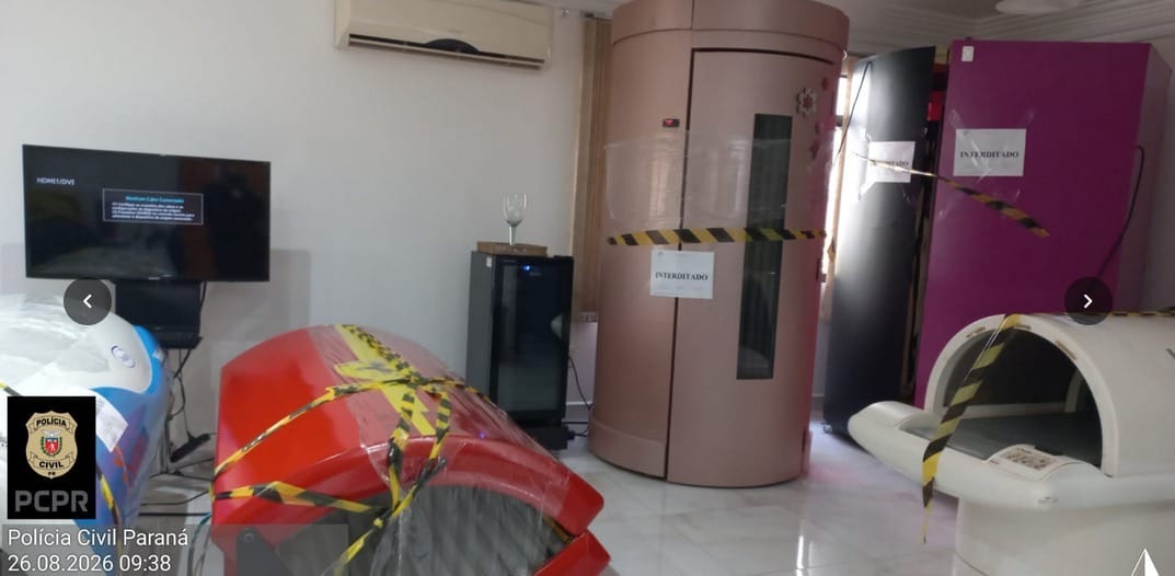Polícia lacra 13 câmaras de bronzeamento artificial em Francisco Beltrão