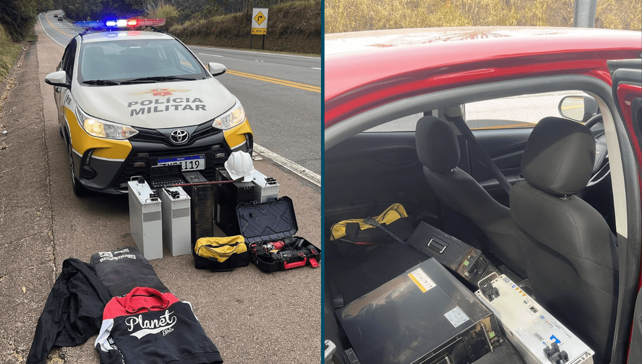 Polícia prende mulher e recupera baterias de torre de celular em Mogi Guaçu - QTU Questões do Universo